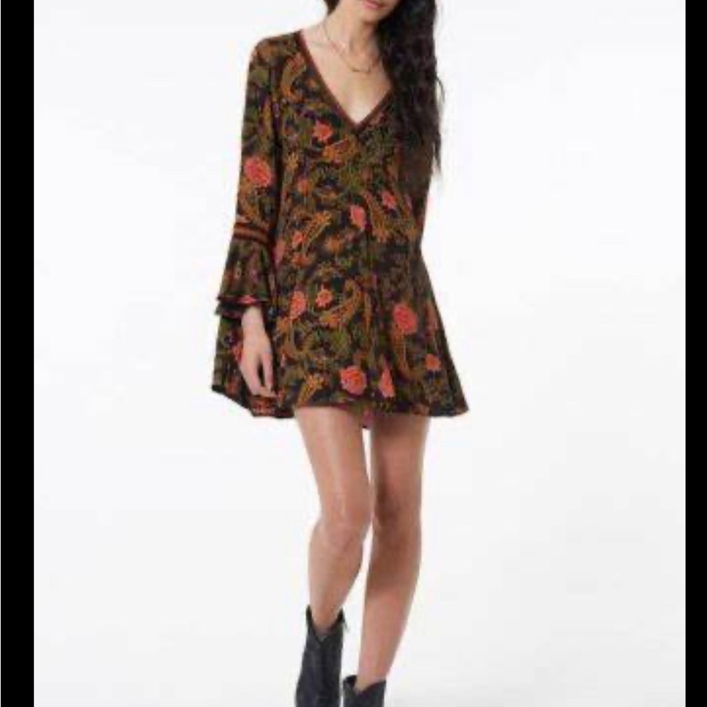Spell Etienne mini dress in noir
